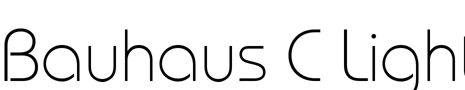 Bauhaus C Light cкачати шрифт безкоштовно